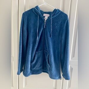 Dusty blue Stan Herman hoodie sz M